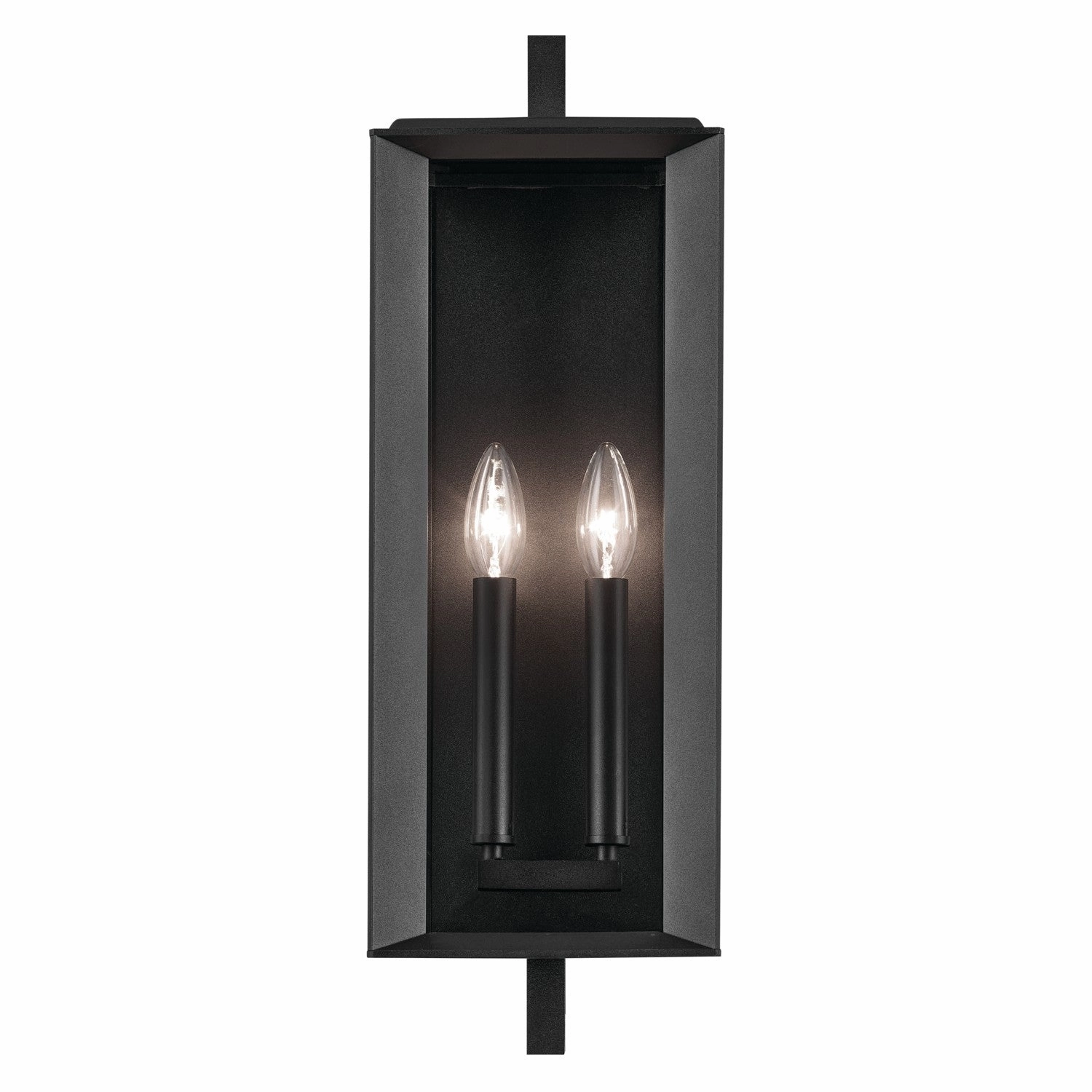 Kroft Two Light Outdoor Wall Mount Textured Black