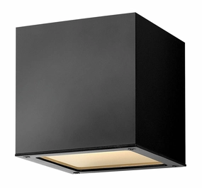 Kube LED Wall Mount Satin BlackOutdoor wall sconces with motion sensor