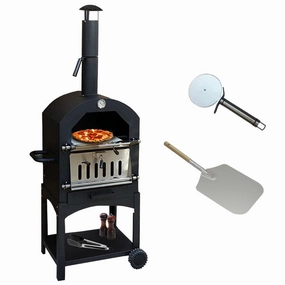 KuKoo Outdoor Pizza Oven & Pizza Peel luxury outdoor cooking system setup