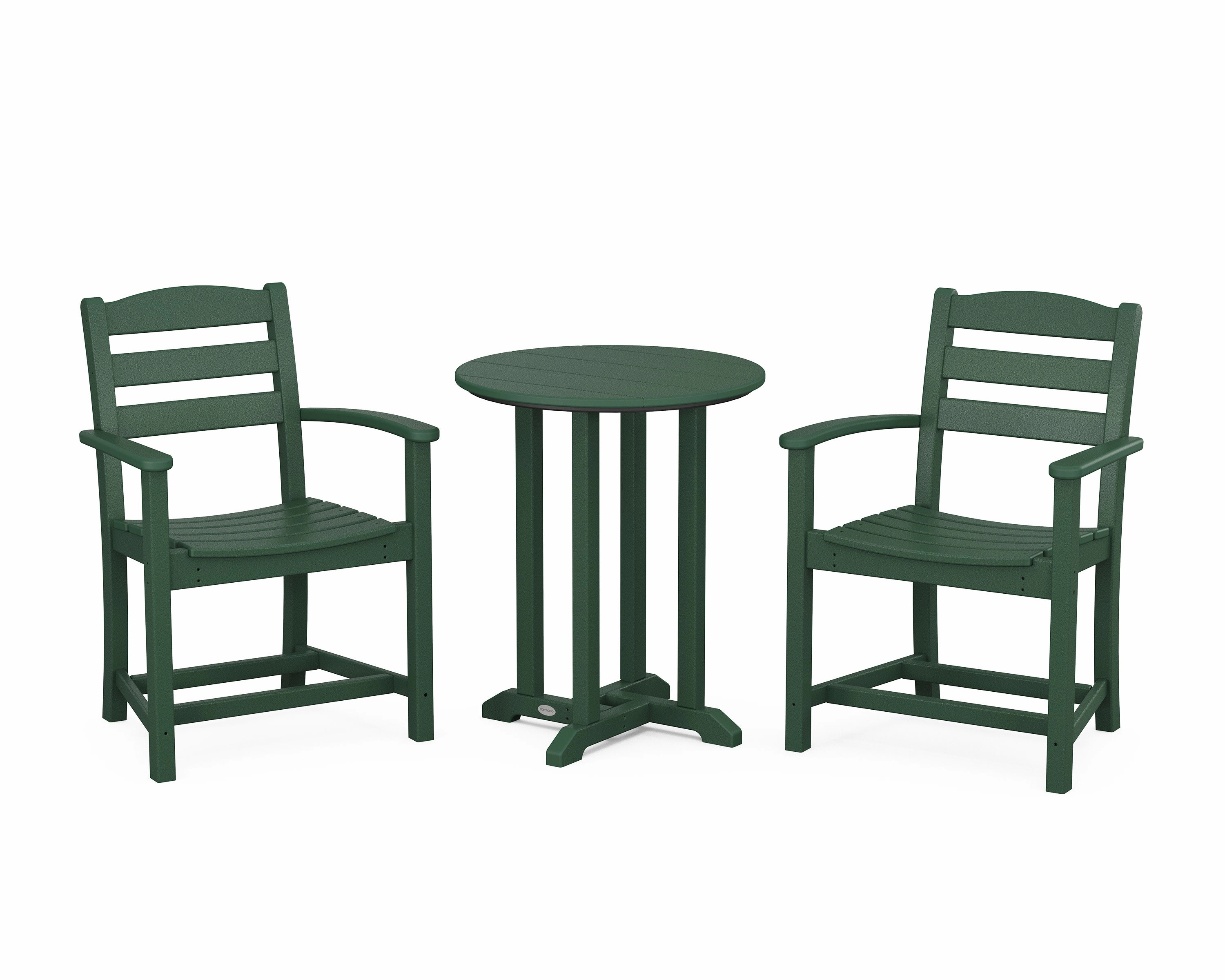 La Casa Caf 3-Piece Round Bistro Dining Set