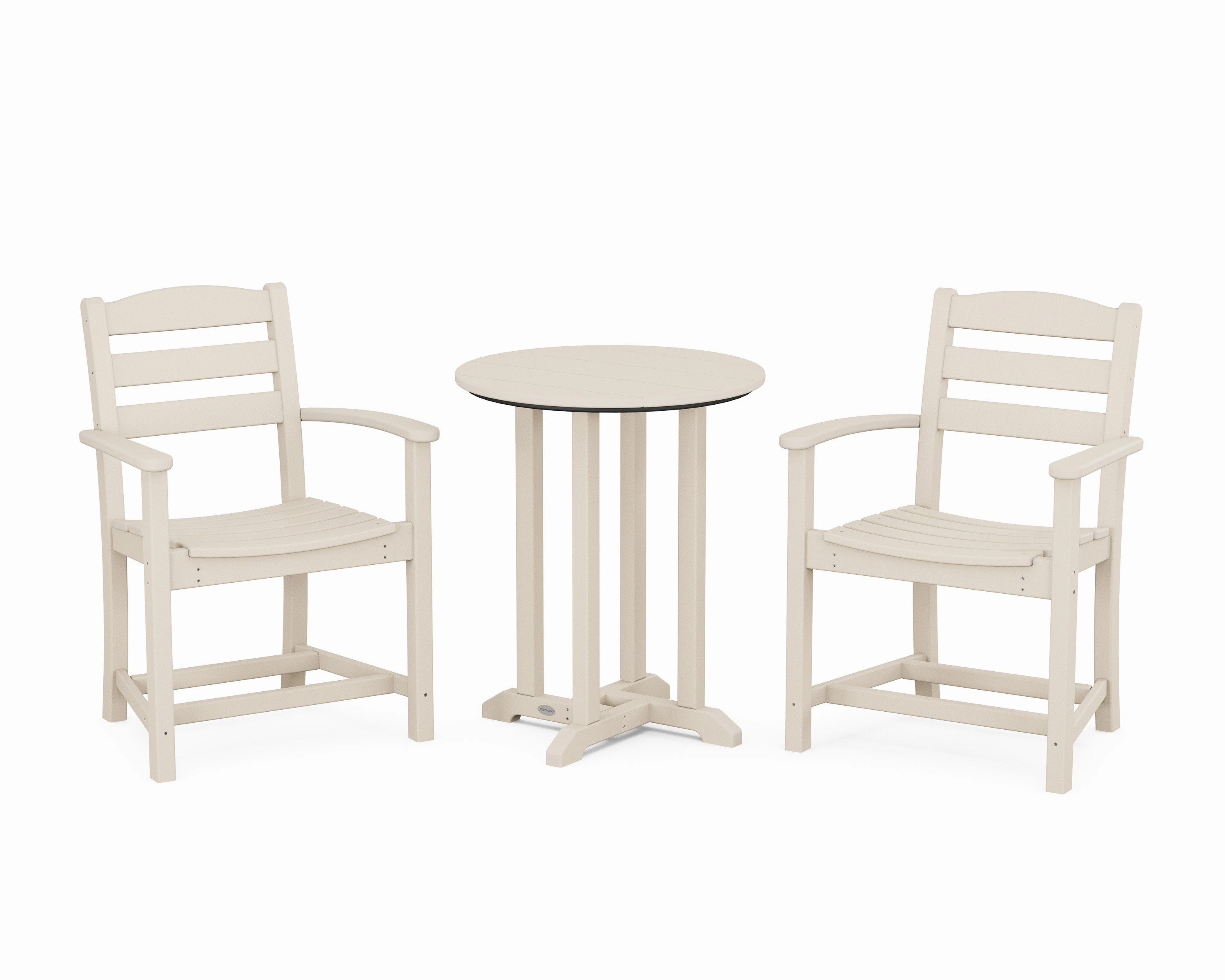 La Casa Caf 3-Piece Round Bistro Dining Set