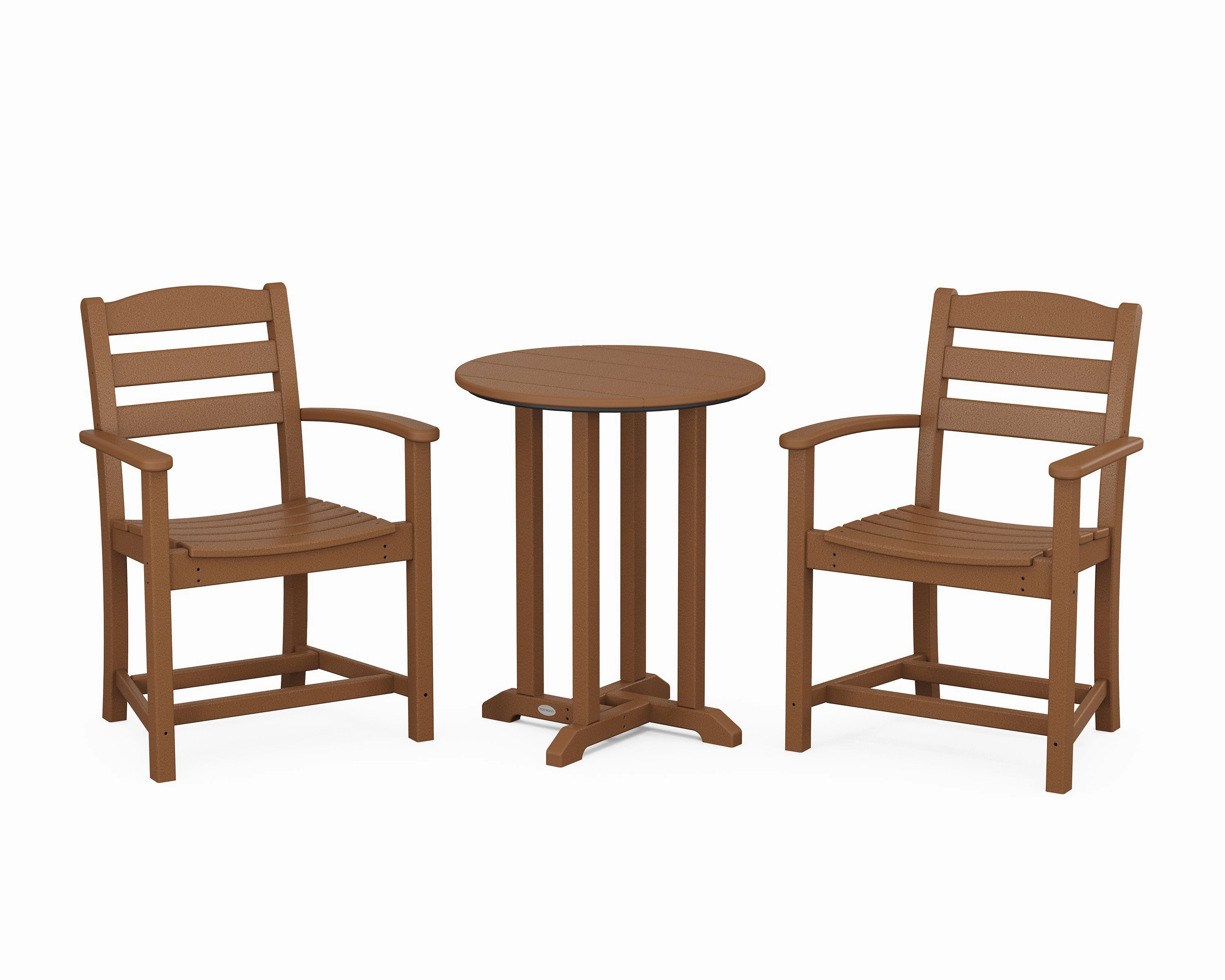 La Casa Caf 3-Piece Round Bistro Dining Set
