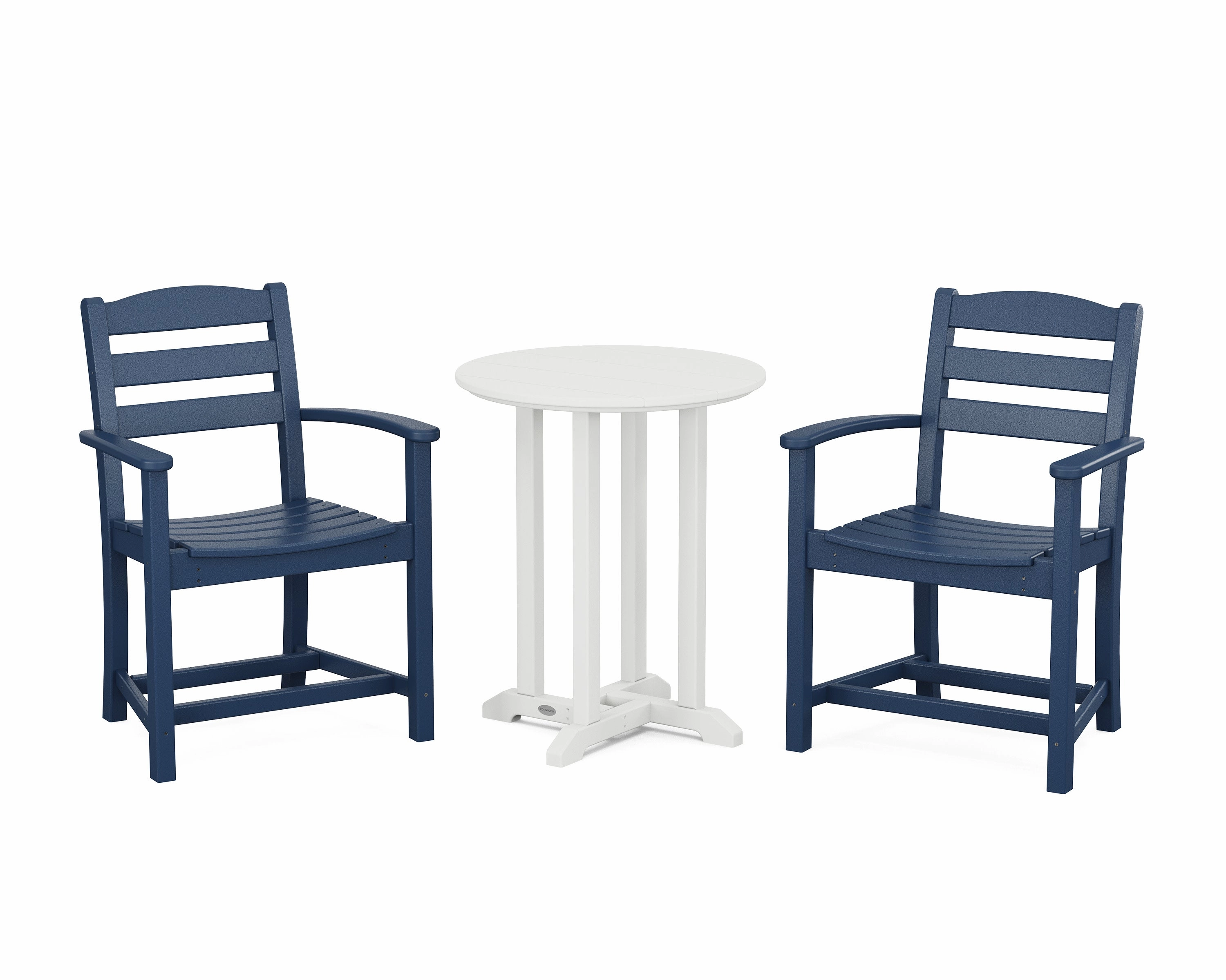 La Casa Caf 3-Piece Round Bistro Dining Set