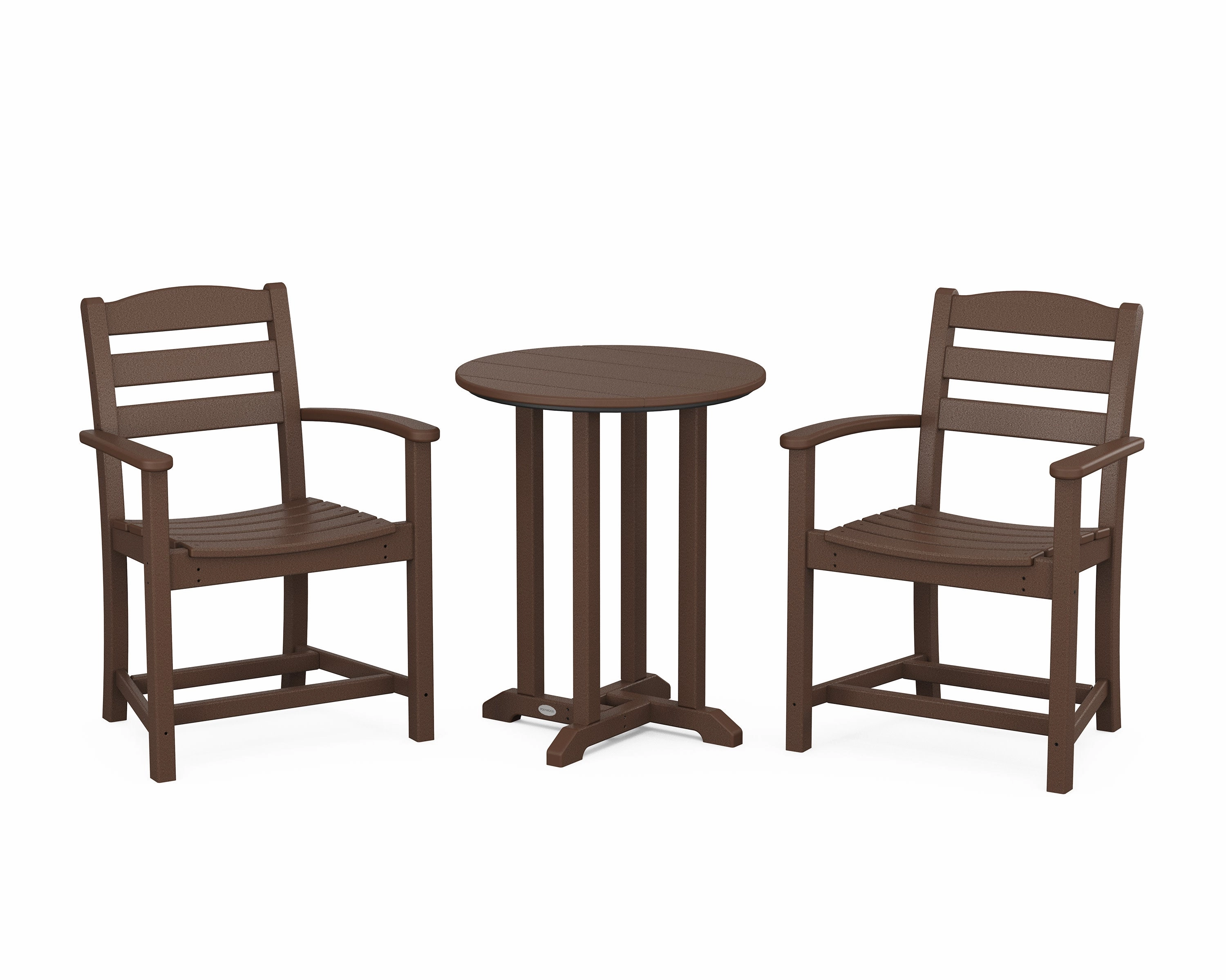 La Casa Caf 3-Piece Round Bistro Dining Set