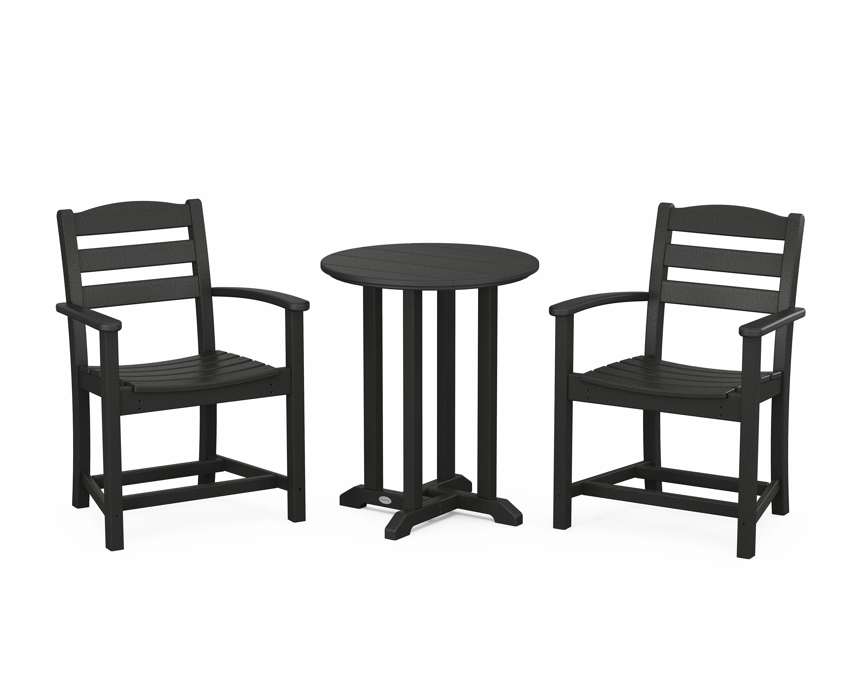 La Casa Caf 3-Piece Round Bistro Dining Set