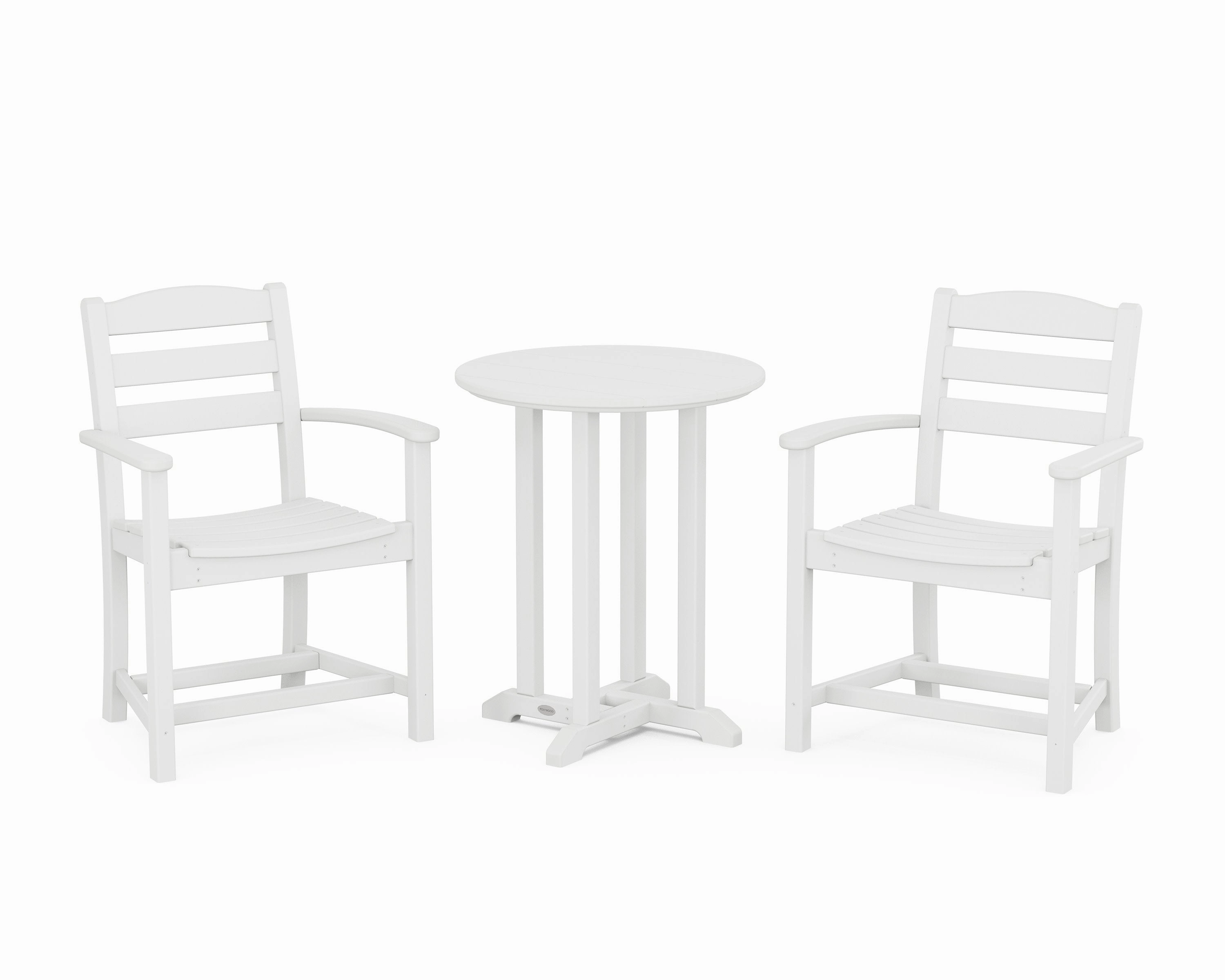 La Casa Caf 3-Piece Round Bistro Dining Set