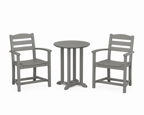 La Casa Caf 3-Piece Round Bistro Dining Setoutdoor patio furniture set