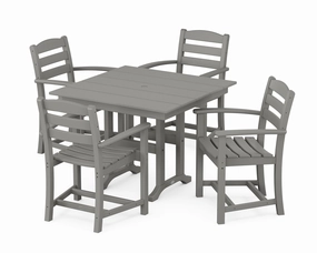 La Casa Caf 5-Piece Farmhouse Dining Setoutdoor patio furniture set