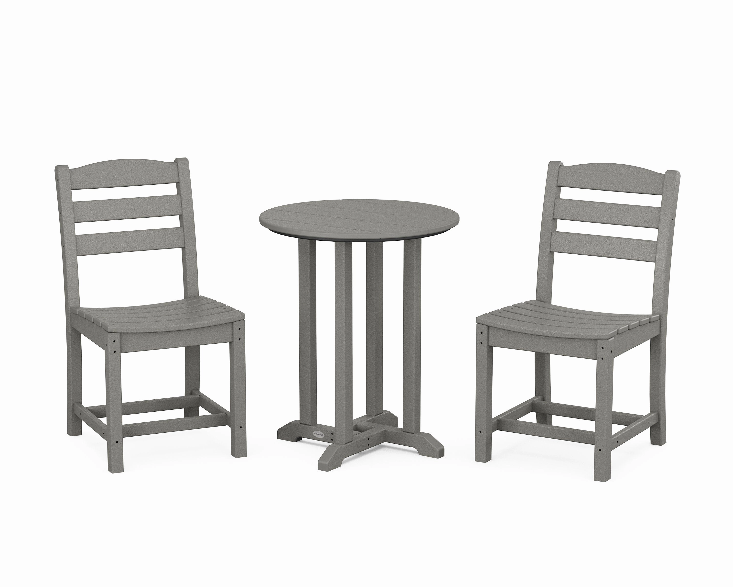 La Casa Caf Side Chair 3-Piece Round Bistro Dining Setoutdoor patio furniture set