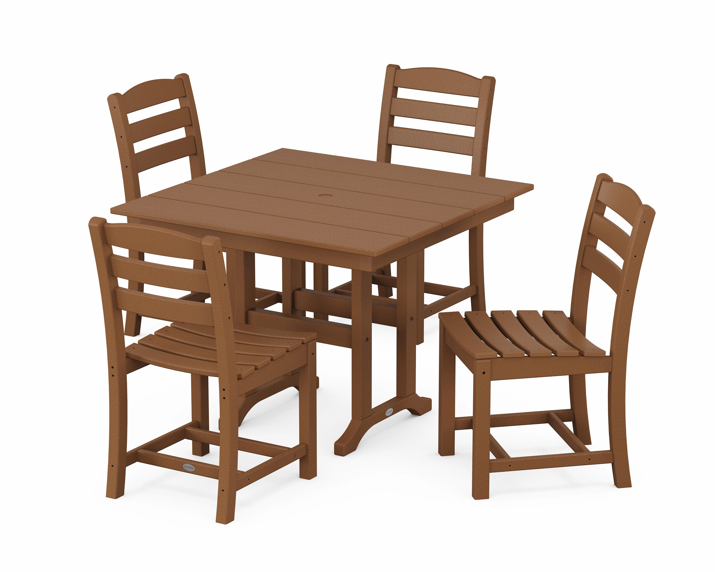 La Casa Caf Side Chair 5-Piece Farmhouse Dining Set