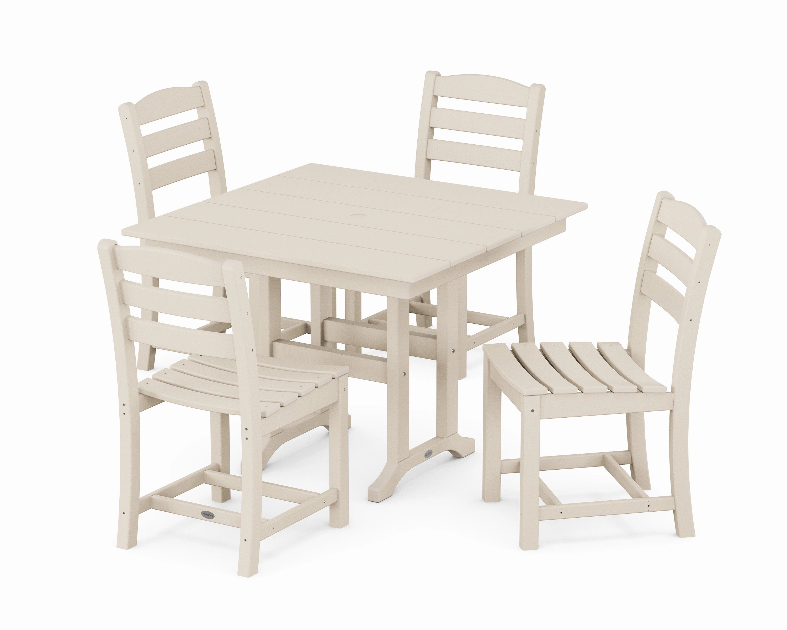 La Casa Caf Side Chair 5-Piece Farmhouse Dining Set