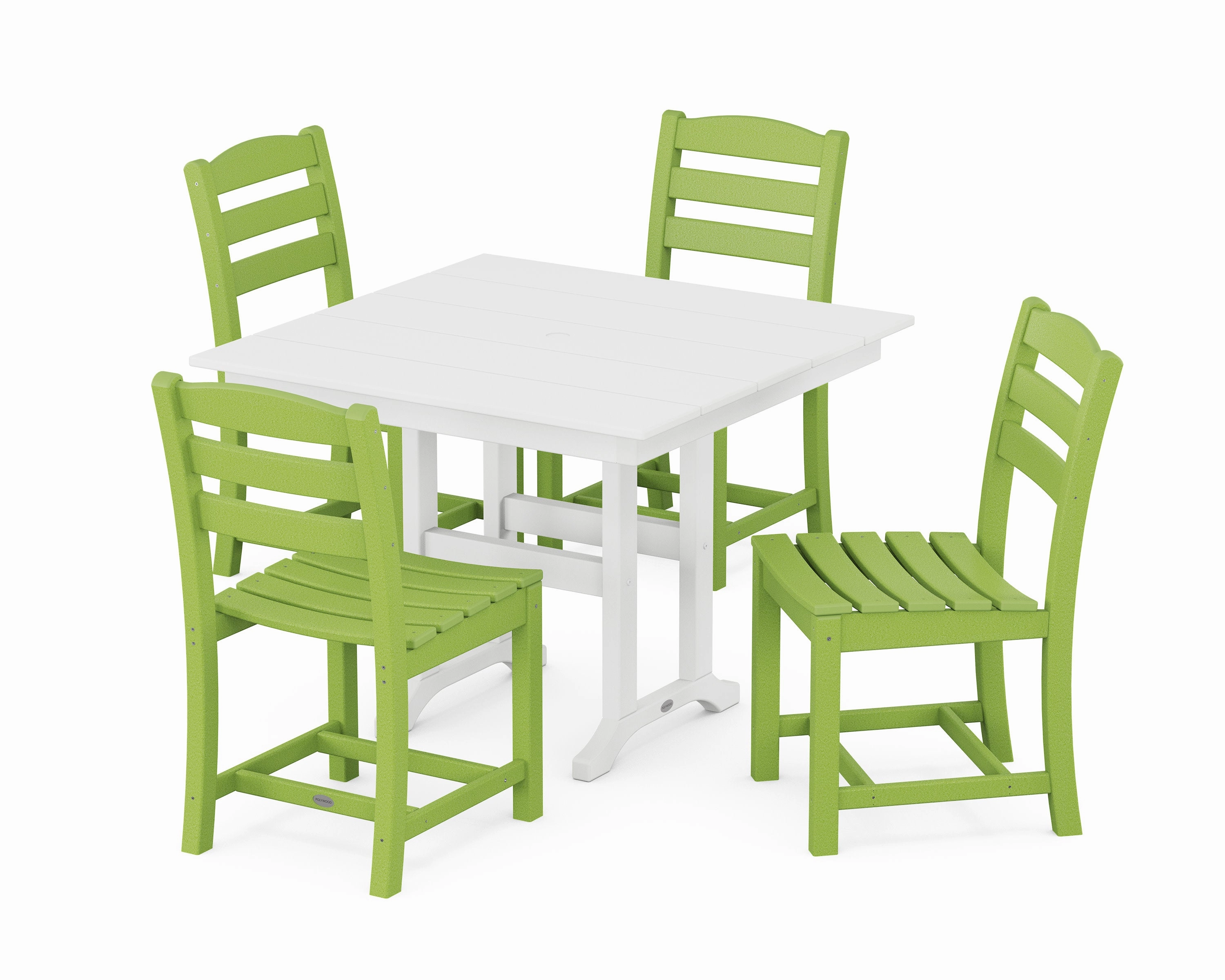 La Casa Caf Side Chair 5-Piece Farmhouse Dining Set