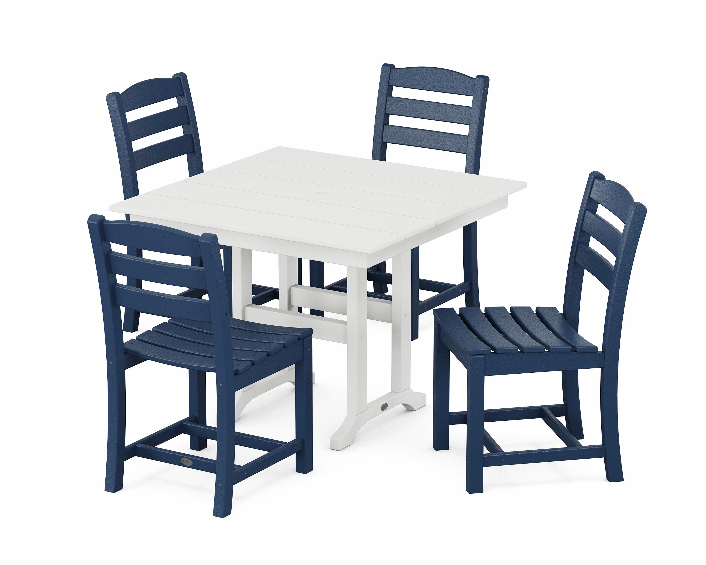 La Casa Caf Side Chair 5-Piece Farmhouse Dining Set