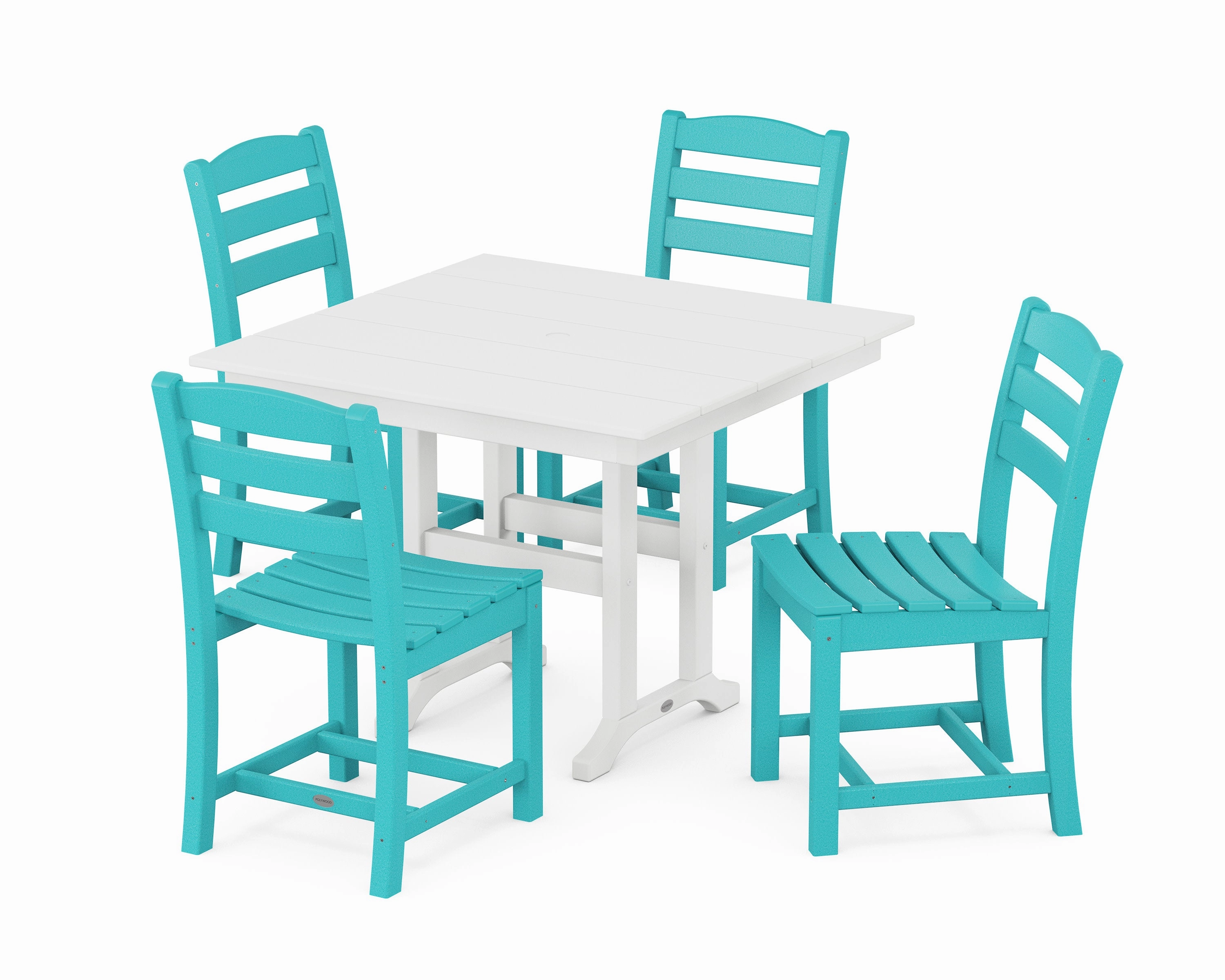 La Casa Caf Side Chair 5-Piece Farmhouse Dining Set