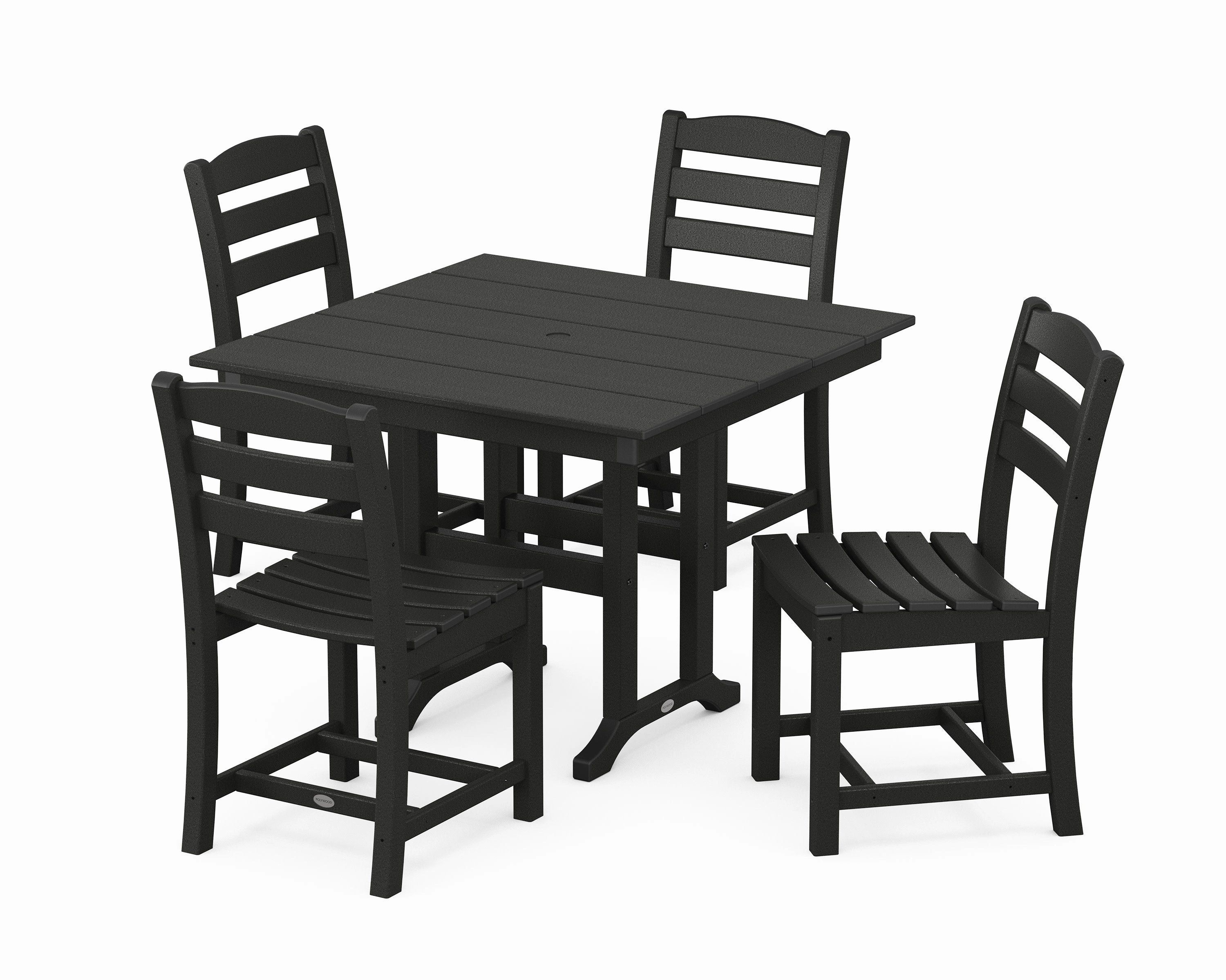 La Casa Caf Side Chair 5-Piece Farmhouse Dining Set