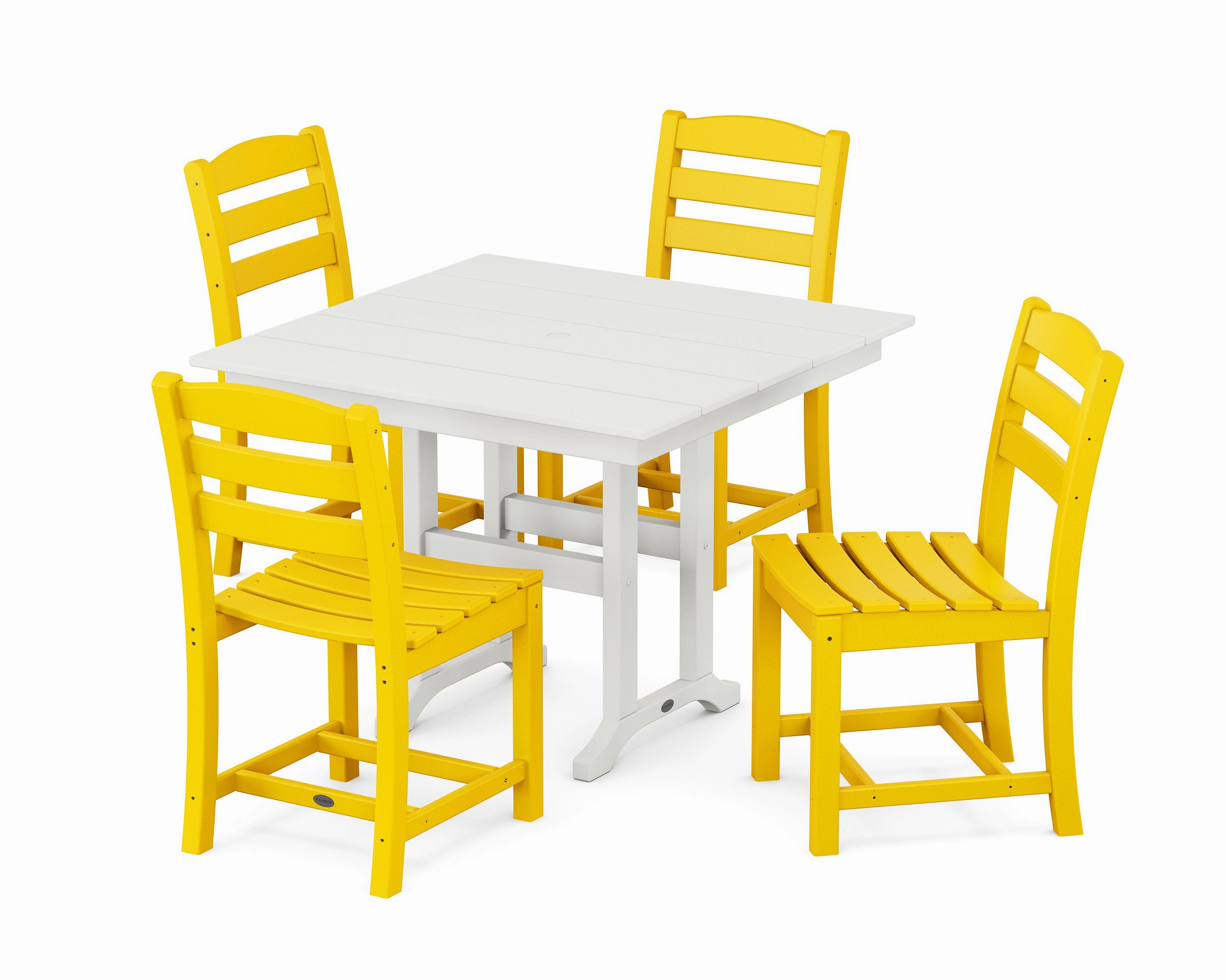 La Casa Caf Side Chair 5-Piece Farmhouse Dining Set