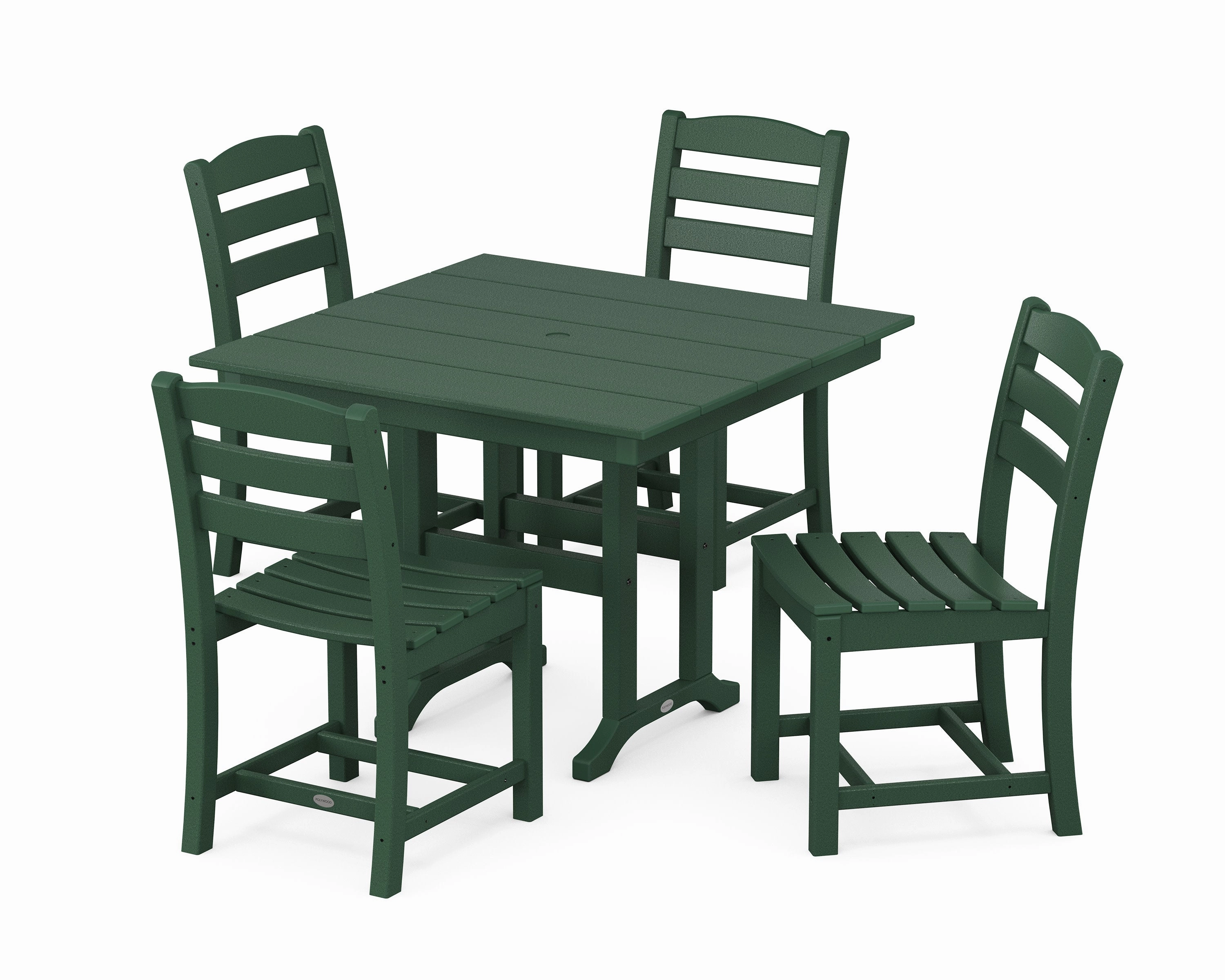 La Casa Caf Side Chair 5-Piece Farmhouse Dining Set