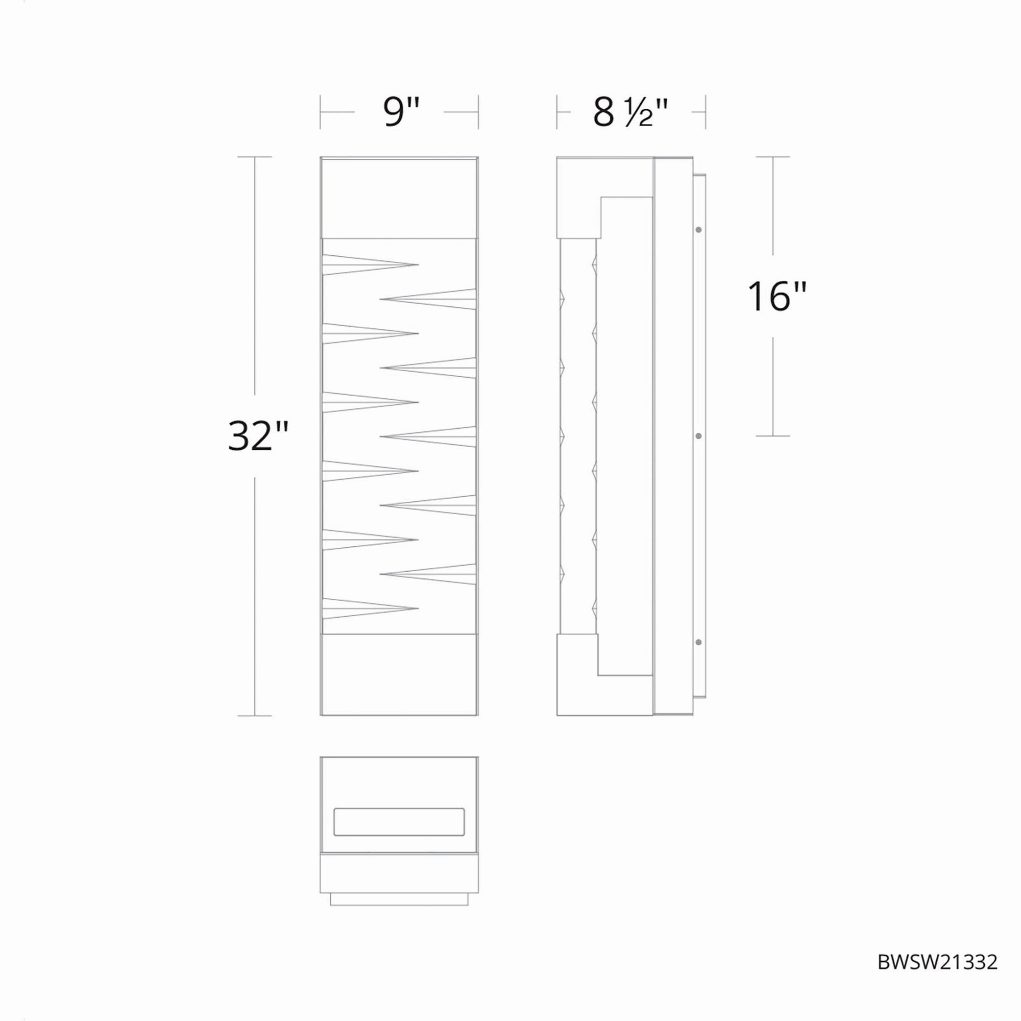 Labrynth 32" LED Outdoor Wall Sconce