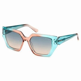 Ladies' Sunglasses Guess P Turquoise  53 Mm Shop Hot Deals Dont Miss Big Savings