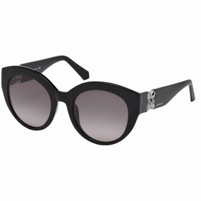 Instant Deal Today Hot Sale Frenzy Ladies'Sunglasses Swarovski Sk-0140-01B ( 52 Mm)