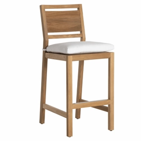 Laguna Bar Stool - Natural Teakweatherproof teak dining table and chairs