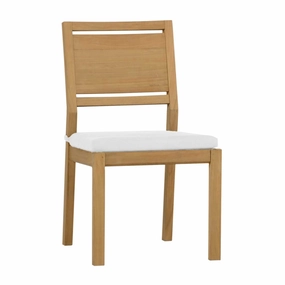Laguna Dining Side Chair - Natural Teakweatherproof teak dining table and chairs