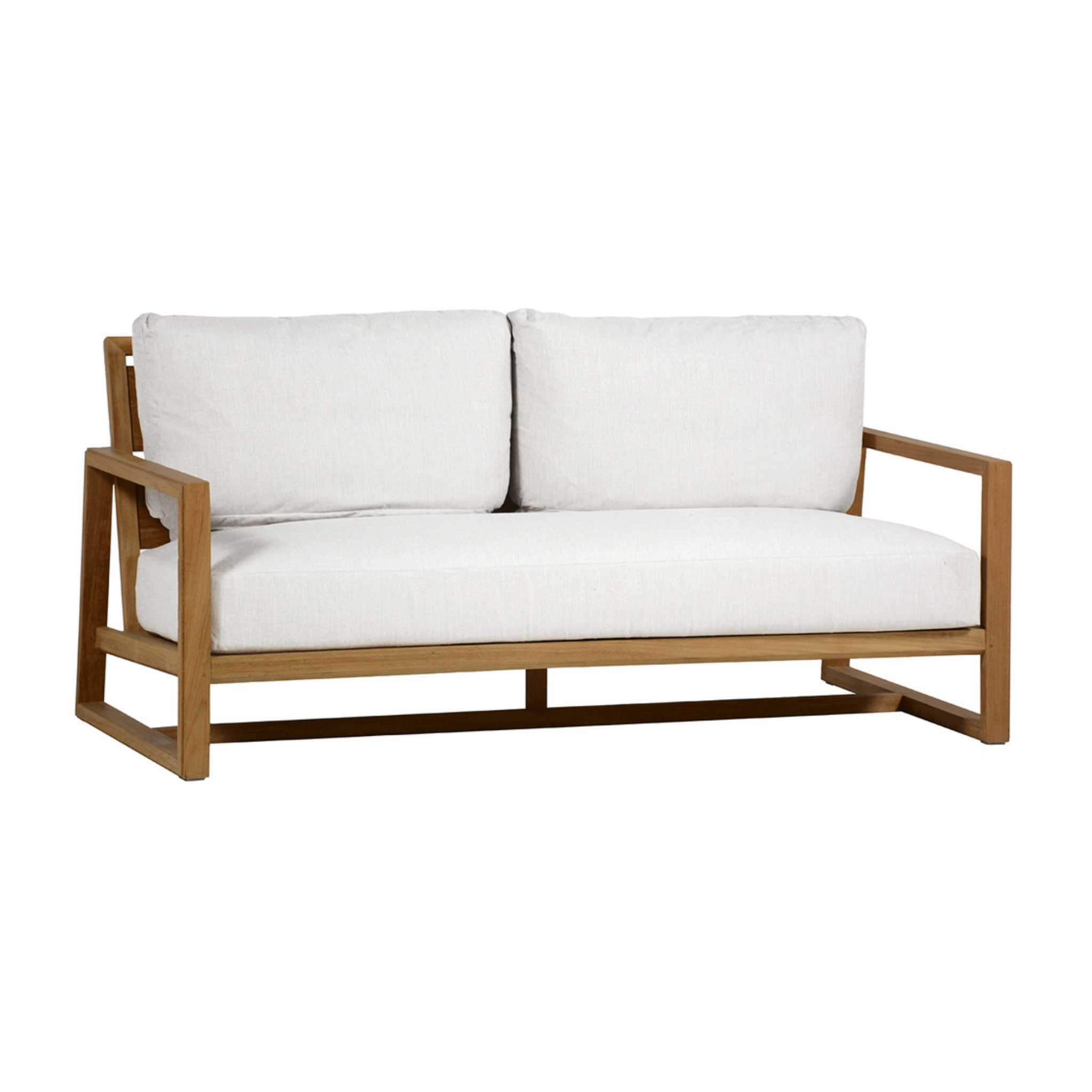Laguna Loveseat - Natural Teakweatherproof teak dining table and chairs