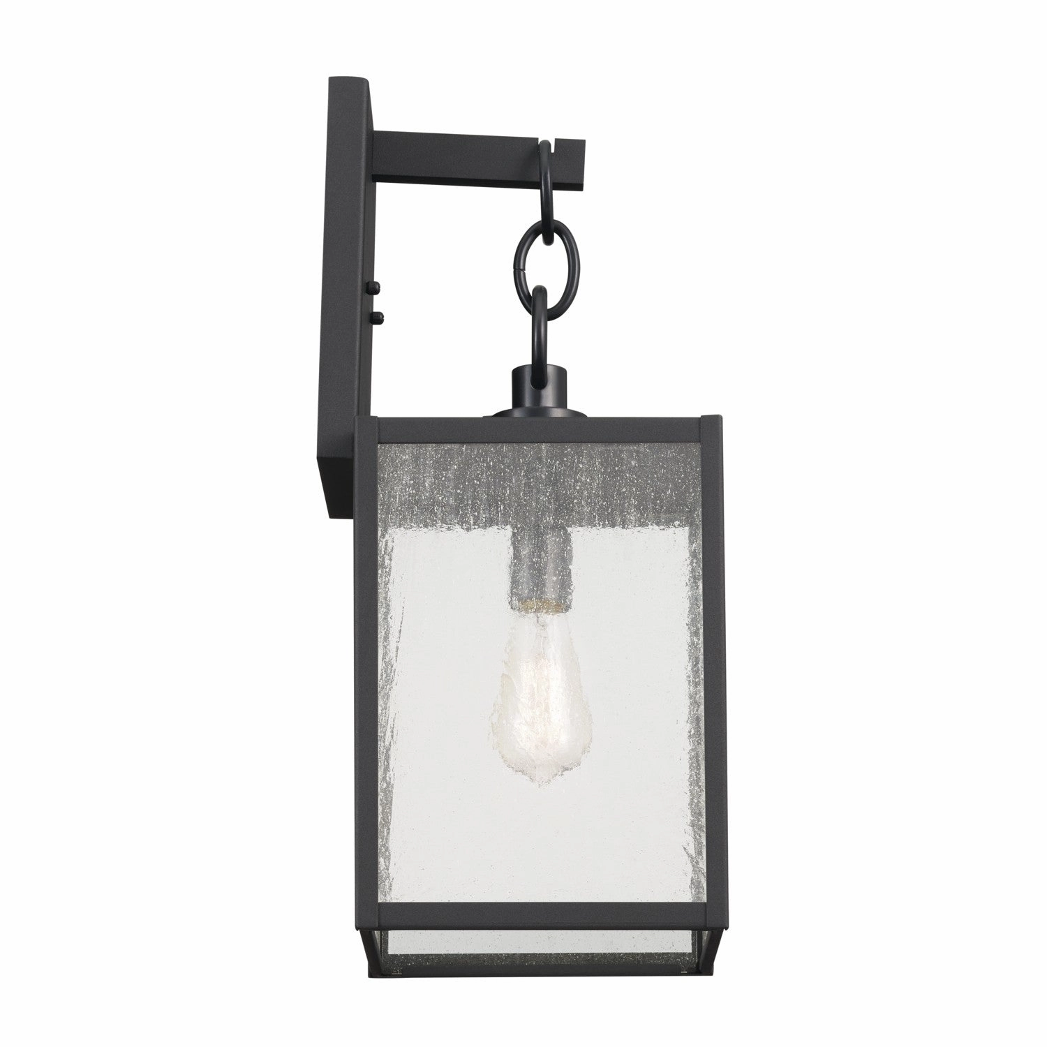 Lahden One Light Outdoor Wall Mount Black Textured
