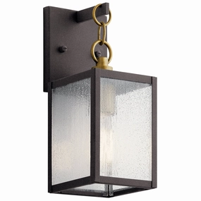 Lahden One Light Outdoor Wall Mount Weathered ZincOutdoor wall sconces with motion sensor