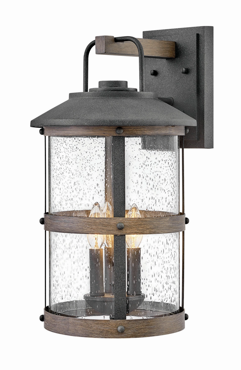 Lakehouse LED Outdoor Lantern Aged ZincOutdoor wall sconces with motion sensor