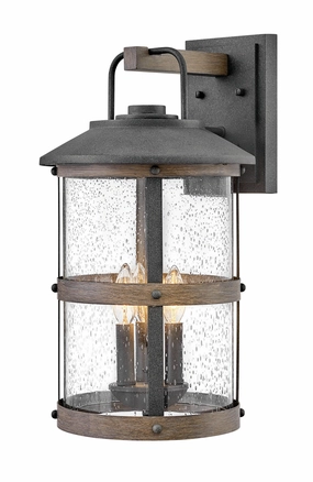 Lakehouse LED Outdoor Lantern Aged ZincOutdoor wall sconces with motion sensor