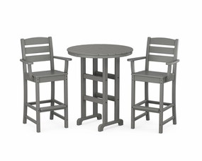 Lakeside 3-Piece Round Bar Arm Chair Setoutdoor patio furniture set