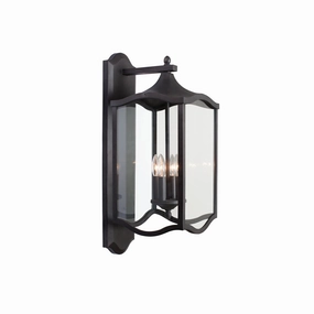 Lakewood Outdoor Four Light Wall Bracket Aged IronOutdoor wall sconces with motion sensor
