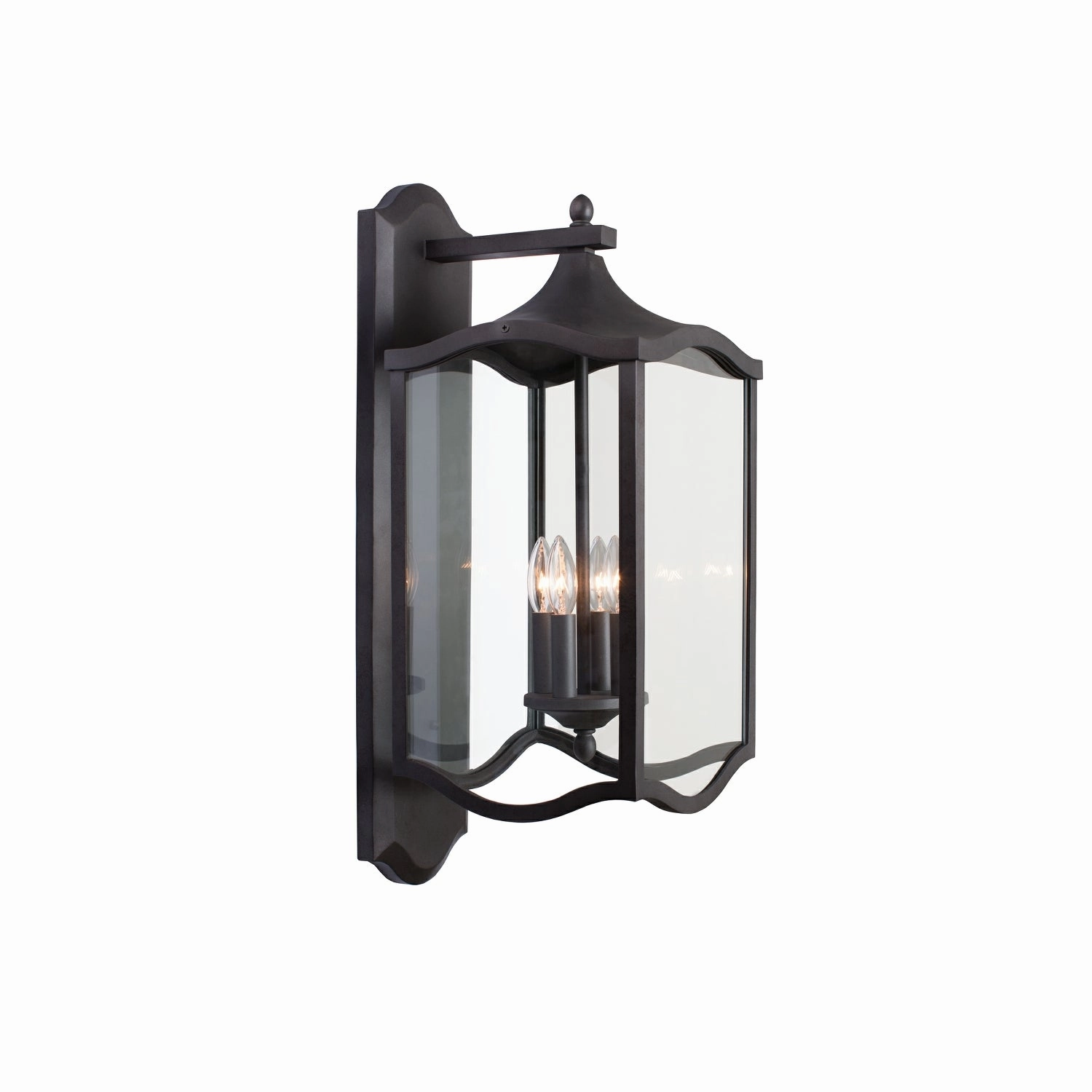 Lakewood Outdoor Four Light Wall Bracket Aged IronOutdoor wall sconces with motion sensor
