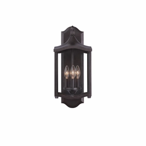 Lakewood Outdoor Three Light Wall Bracket Aged IronOutdoor wall sconces with motion sensor