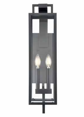 Lamont Two Light Outdoor Wall Sconce Textured BlackOutdoor wall sconces with motion sensor