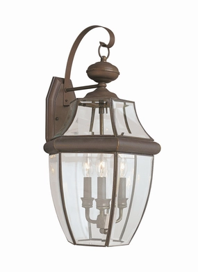 Lancaster Three Light Outdoor Wall Lantern Antique BronzeOutdoor wall sconces with motion sensor