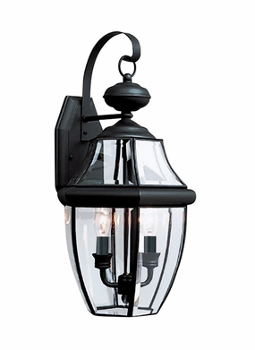 Lancaster Two Light Outdoor Wall Lantern BlackOutdoor wall sconces with motion sensor