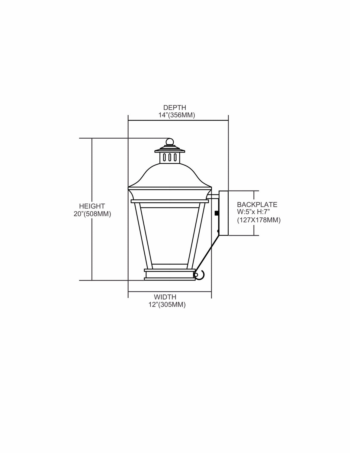 Landings Three Light Wall Sconce Charcoal