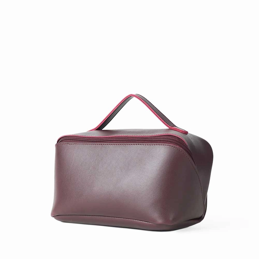 Limited Time Steal Large Capacity Travel Cosmetic Bag Maroon