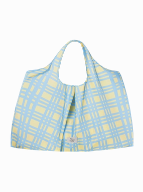 Large Reusable Tote (Checkered Beach) Hot Offer Frenzy