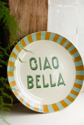 Large White Ciao Bella Plateoutdoor patio dining furniture set