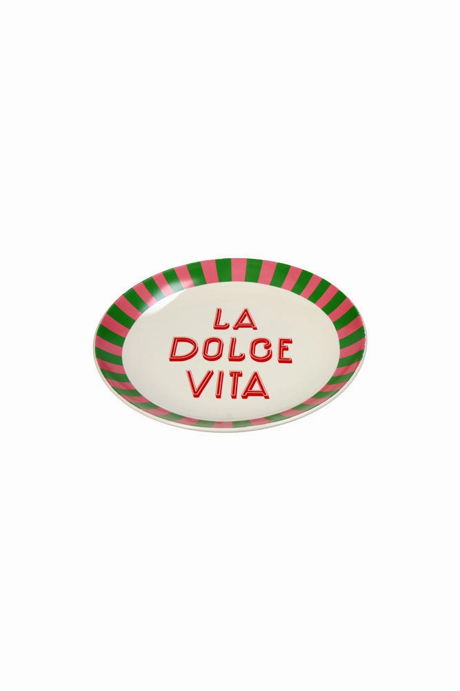 Large White La Dolce Vita Plate
