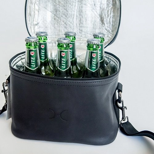 Thandana Brewski Leather Cooler Bag | Black Mega Discount Event