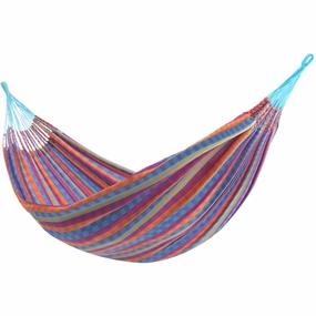 Latin Double Cotton Hammock - Bella Vida outdoor hammock with stand and canopy