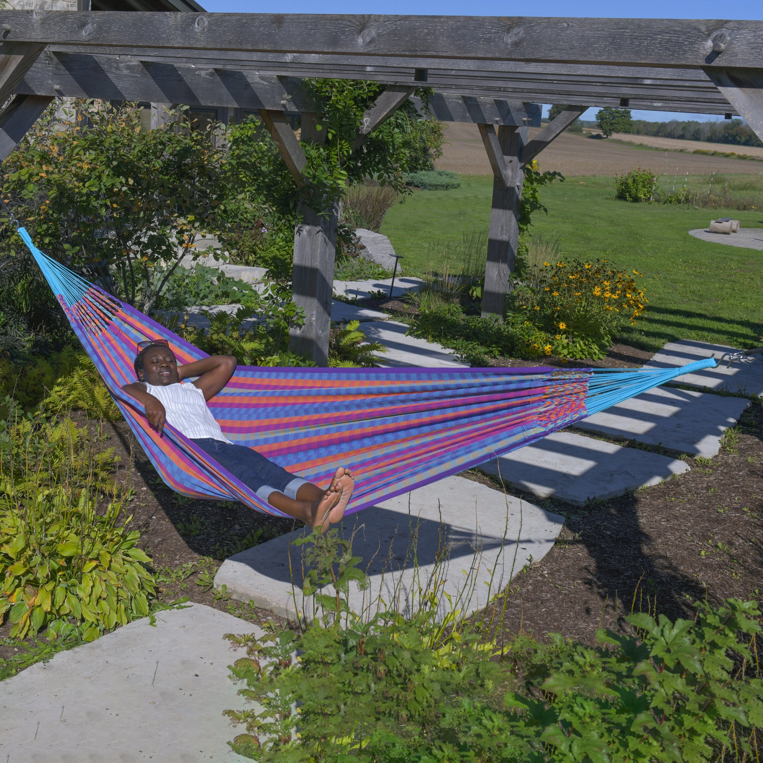 Latin Double Cotton Hammock - Bella Vida