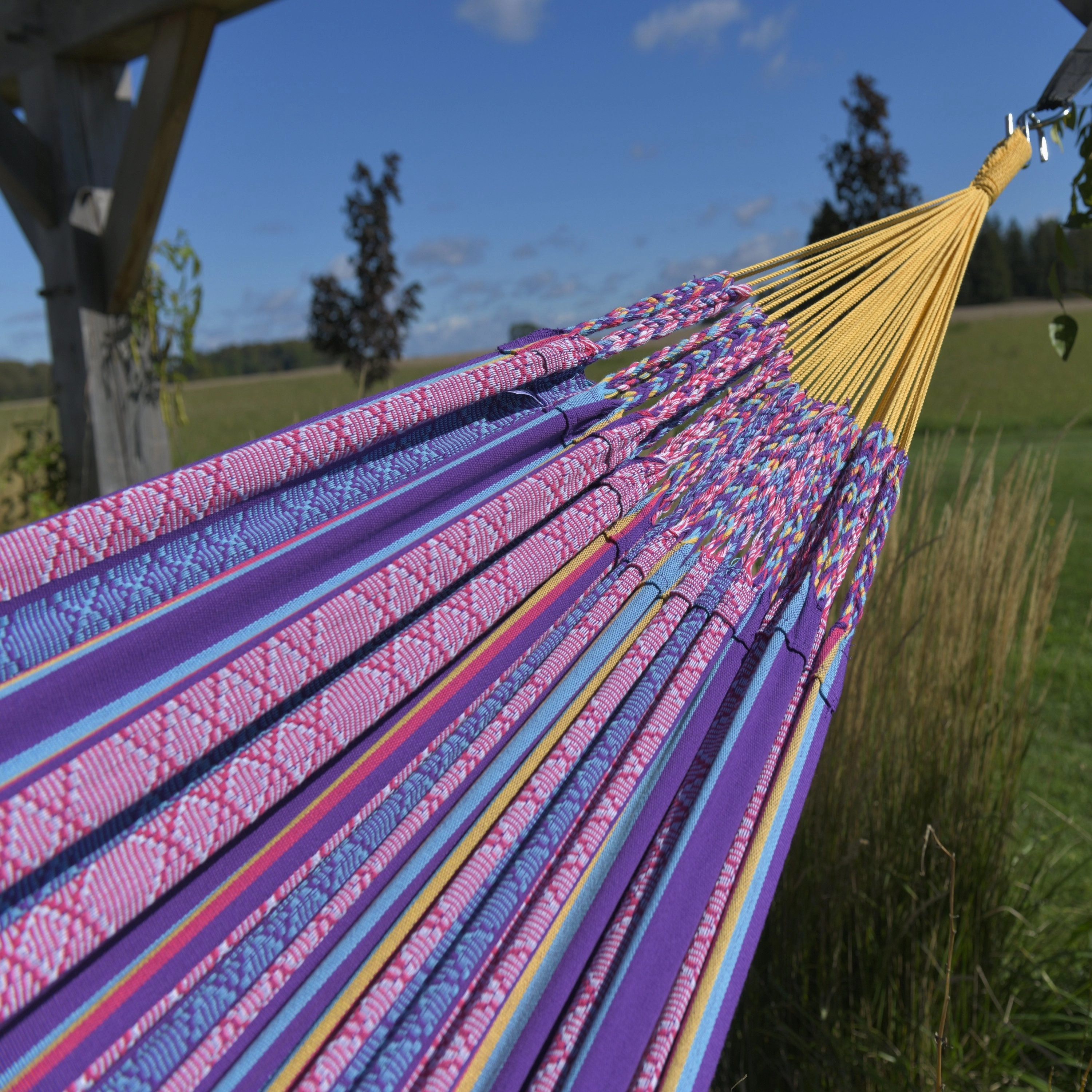 Latin Double Cotton Hammock - Fiesta
