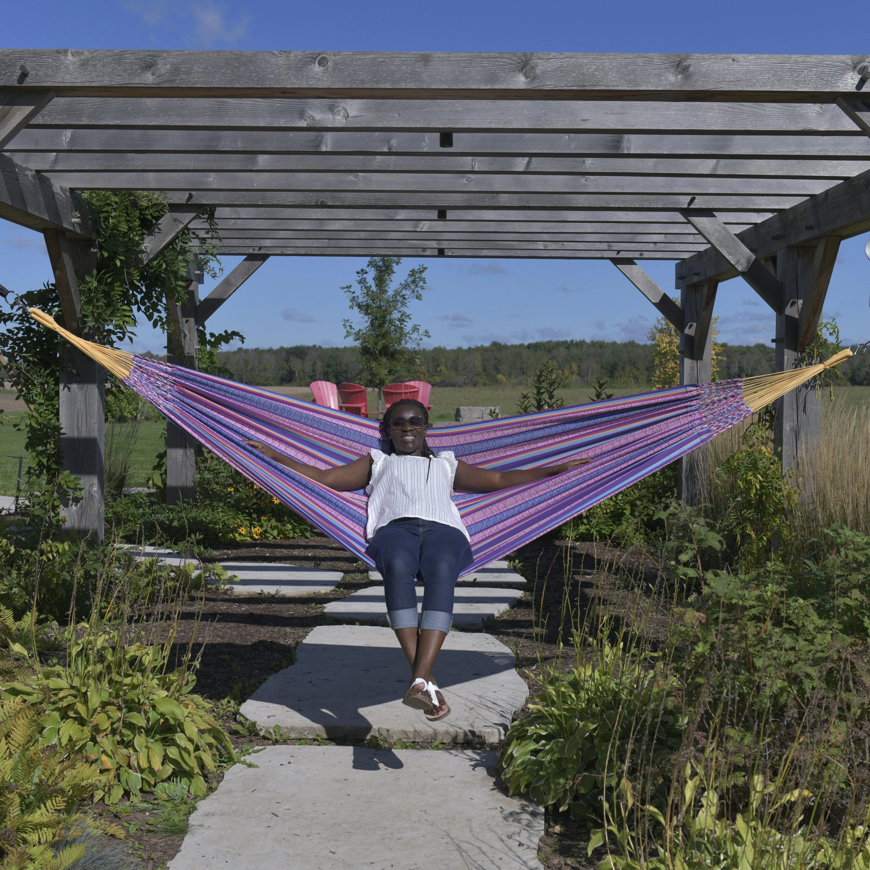 Latin Double Cotton Hammock - Fiesta