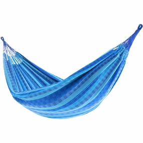 Latin Double Cotton Hammock - Laguna outdoor hammock with stand and canopy
