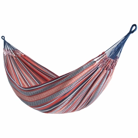 Latin Double Cotton Hammock - Libertas outdoor hammock with stand and canopy